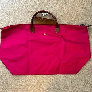 Longchamp pink satchel